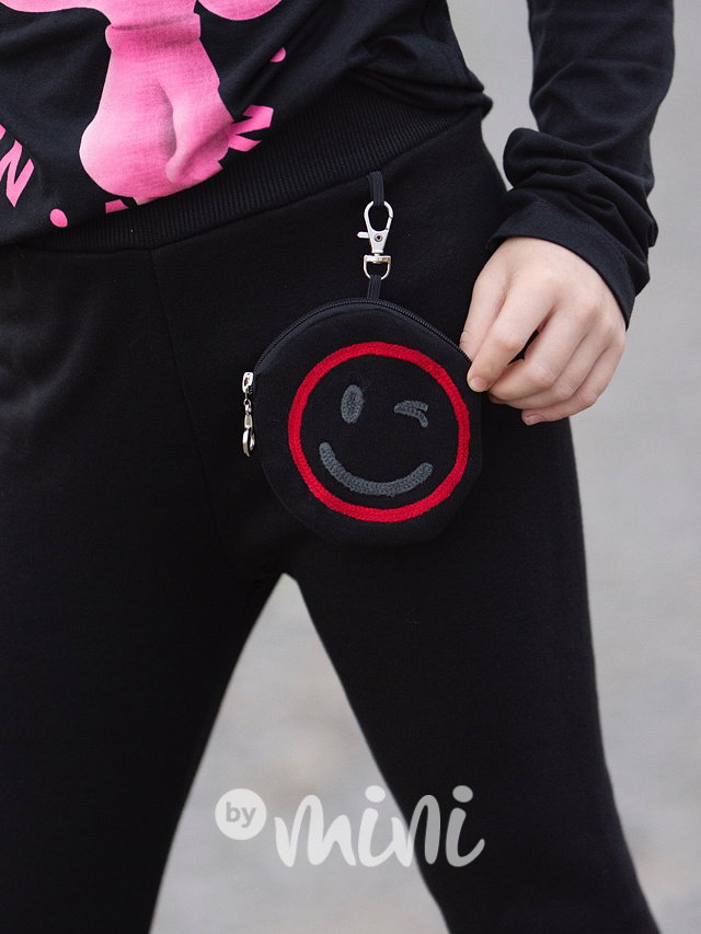 SMILEY thermo legíny s karabinou red