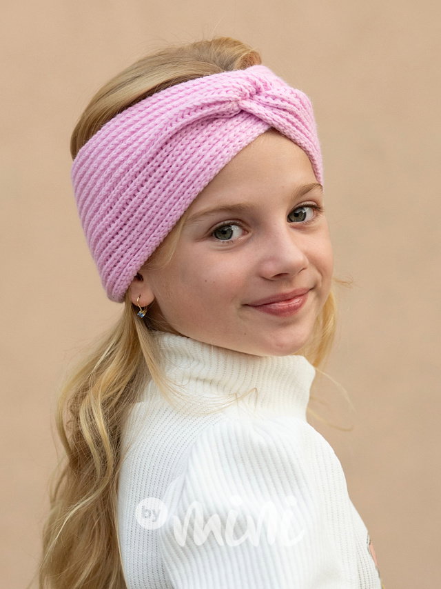 Teplá čelenka Candy pink