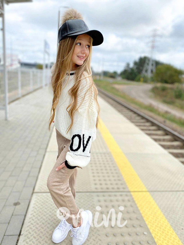 LOVE svetr white