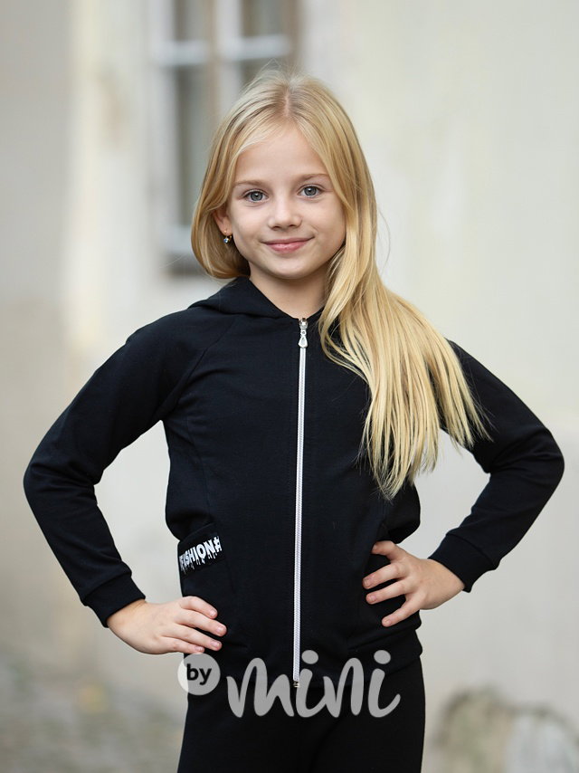 Černá mikina FASHION