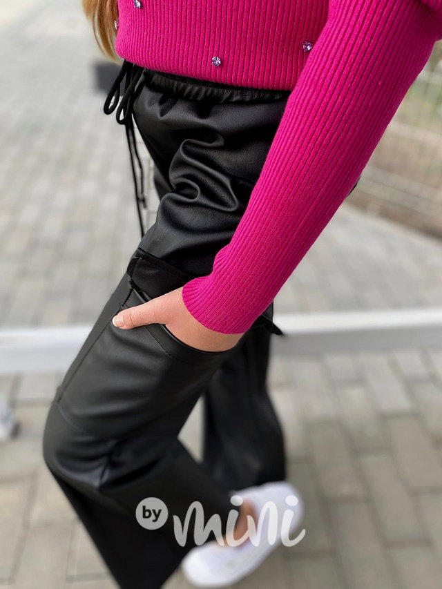Eco leather kalhoty švédy