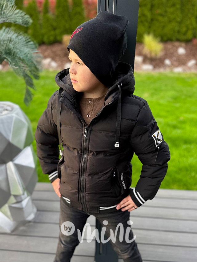 Zimní sporty hoodie bunda černá