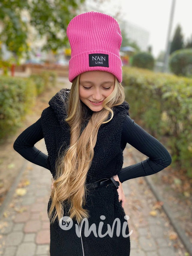 Hipster beanie čepice růžová
