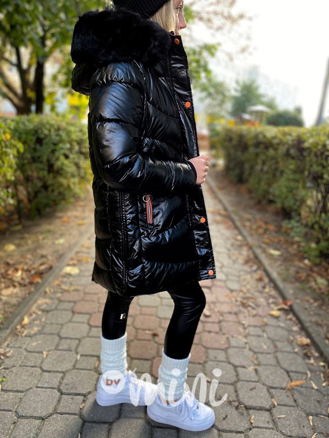 Zimní kabát black/orange