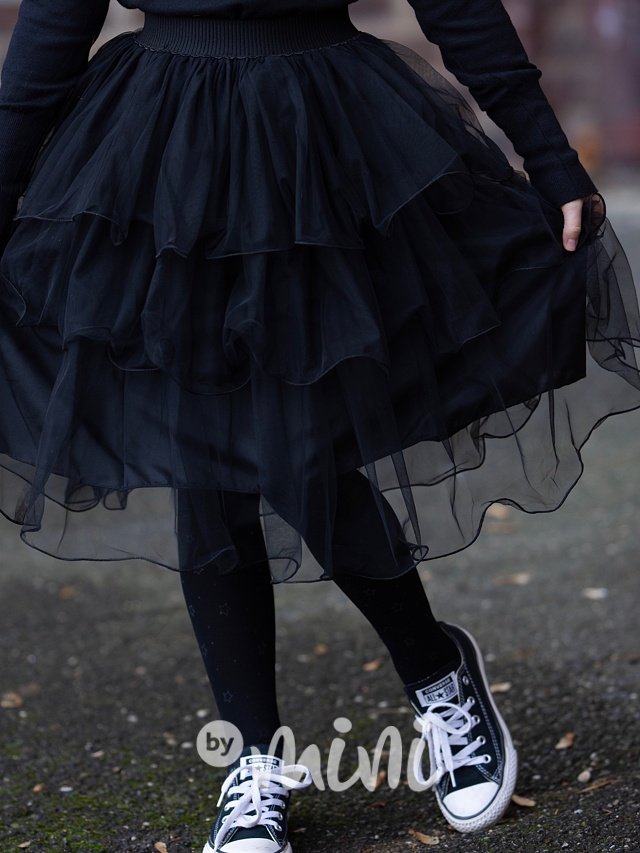 Midi sukně černá