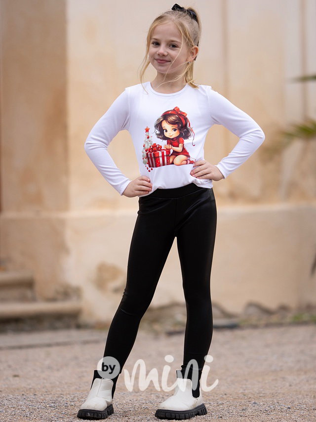 Xmas girl blůzka bílá