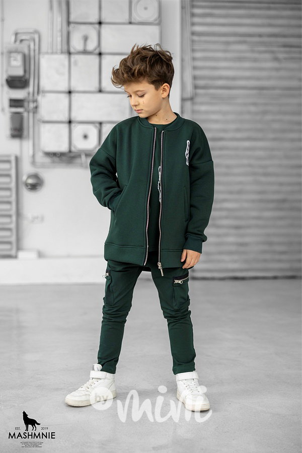 Mash Mnie kapsáčové kalhoty se zipy green