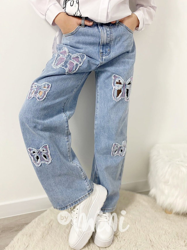 Fashion jeans Butterfly