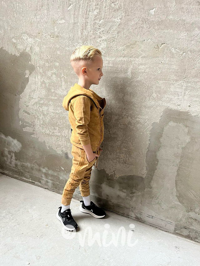 Despacito acid wash mikina mustard