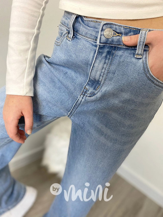 Fashion jeans ripped švédy s kamínky
