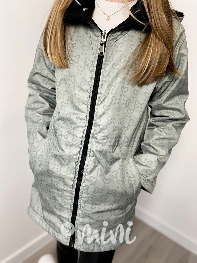 Oboustranná jarní parka black
