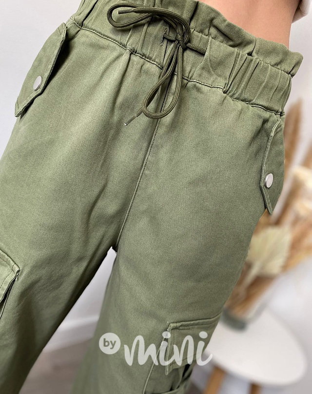 Military cargo kapsáče khaki