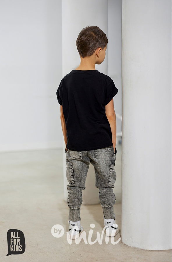 AFK soft denim kapsáče black