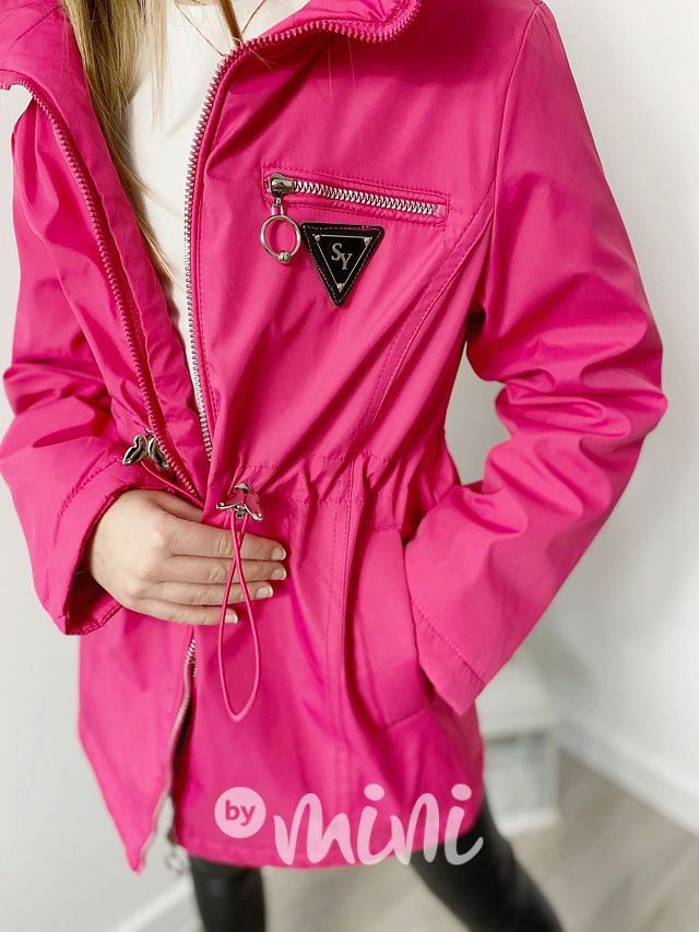Parka s podšívkou růžová