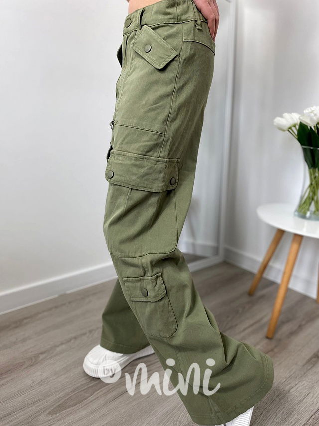 Maxi fashion švédy khaki