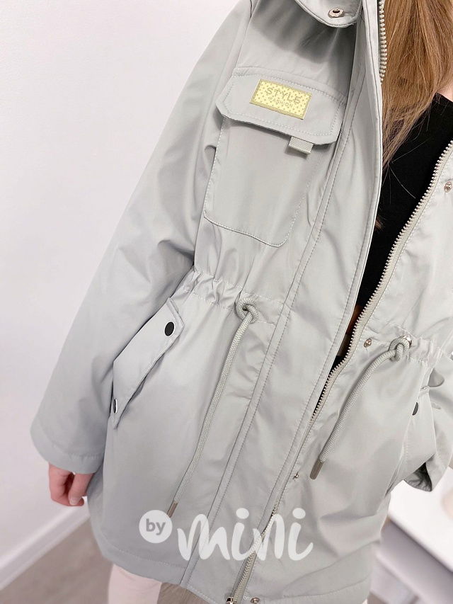 Olive dívčí parka