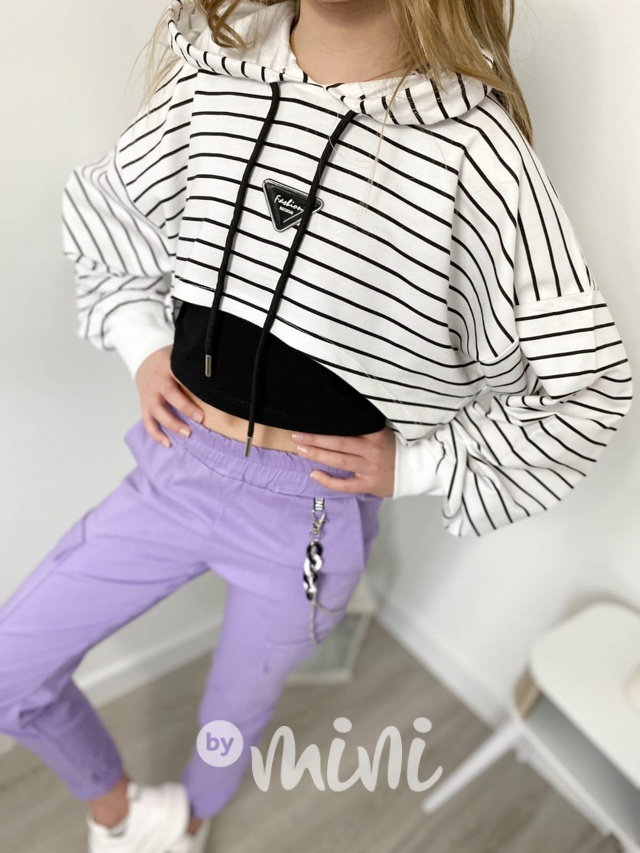 Crop mikina + top