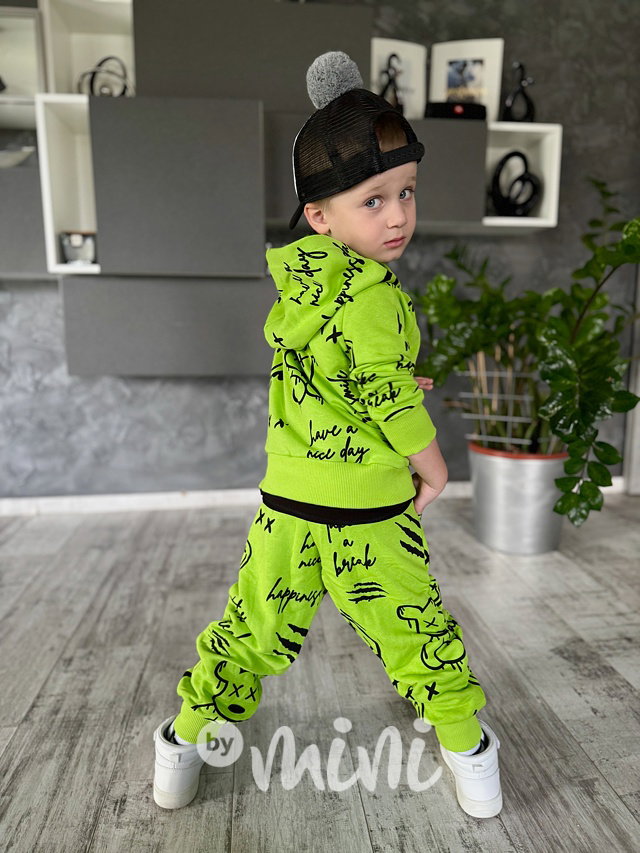 Teddy tepláky green apple