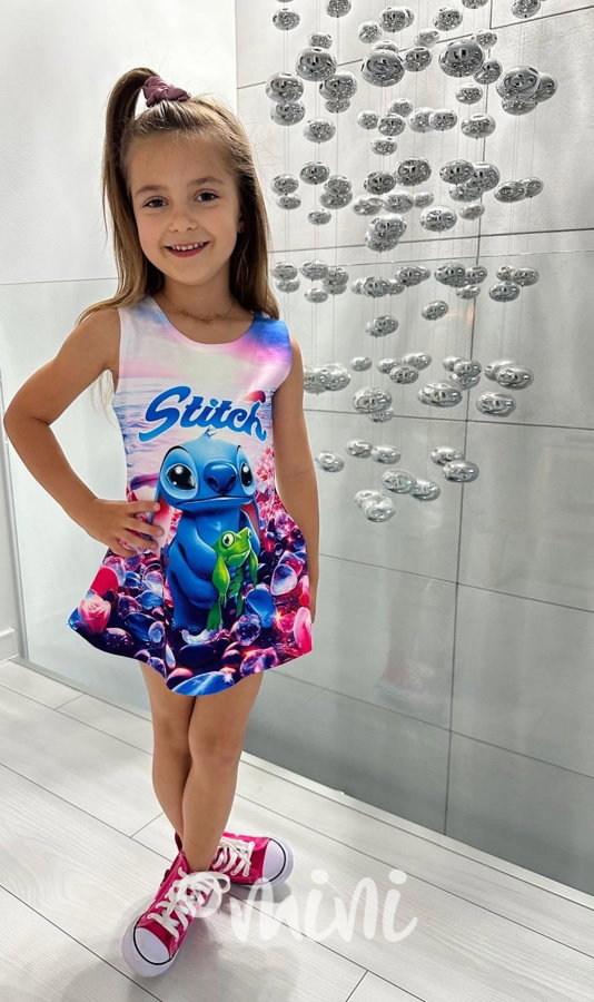 Stitch blue šaty