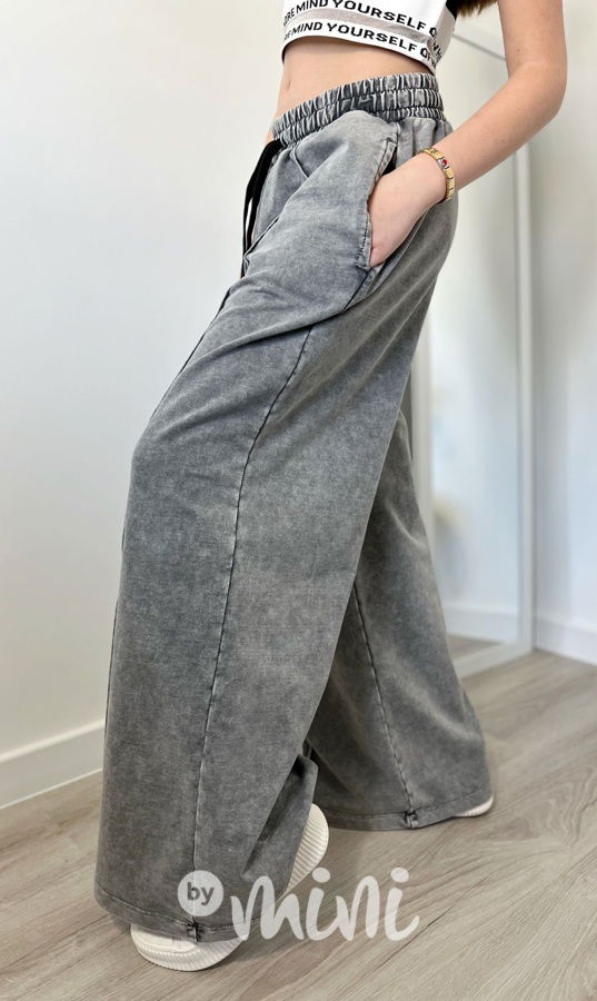 Soft denim maxi švédy