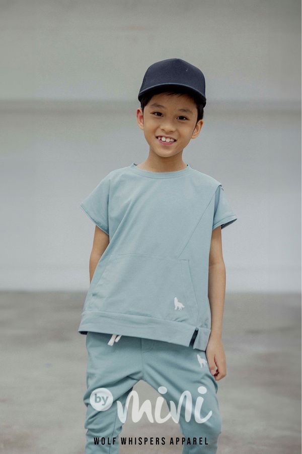 Mash Mnie WOLF jogger tepláky ocean