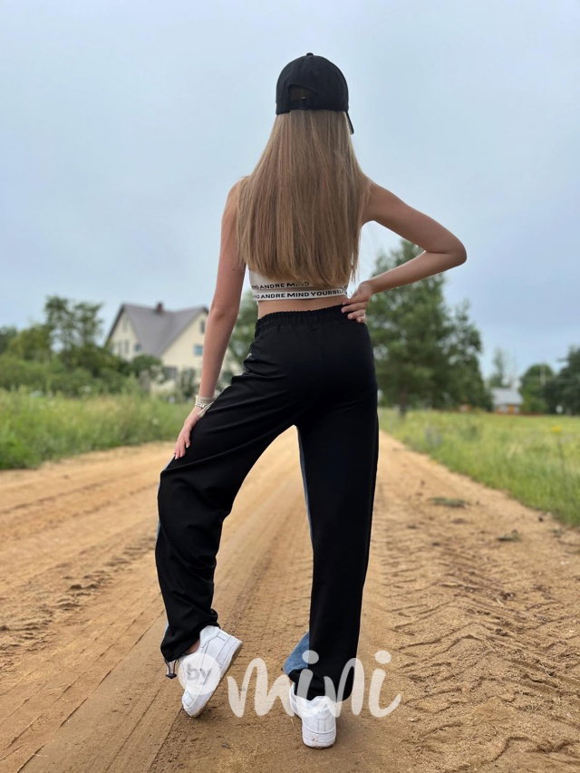 Denim black lounge švédy
