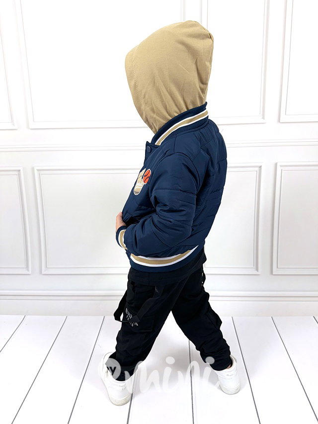 Baseball hoodie bunda blue