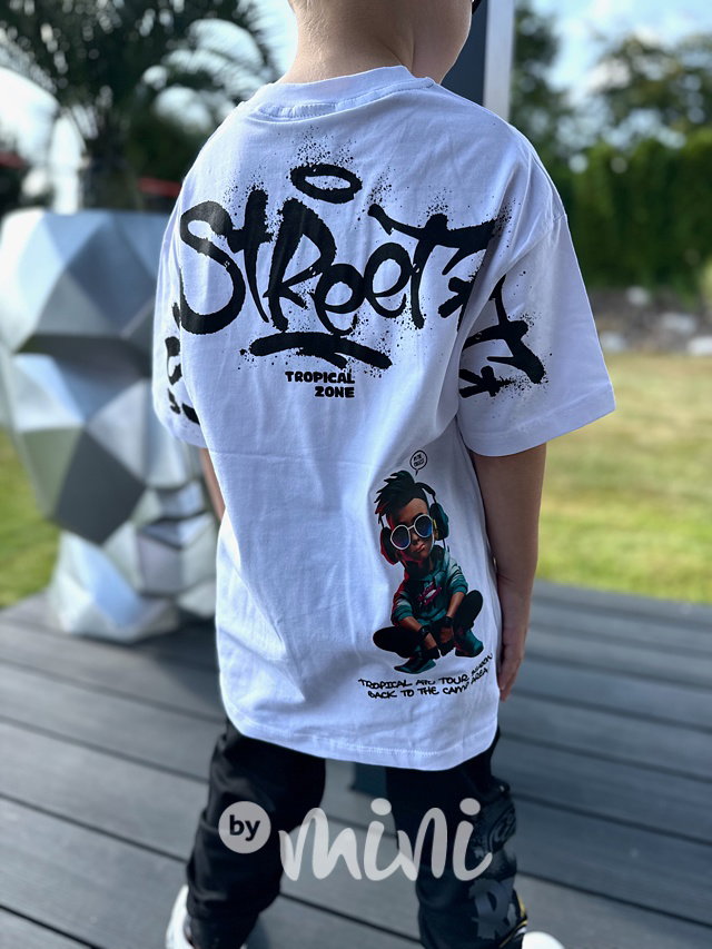STREET triko bílé