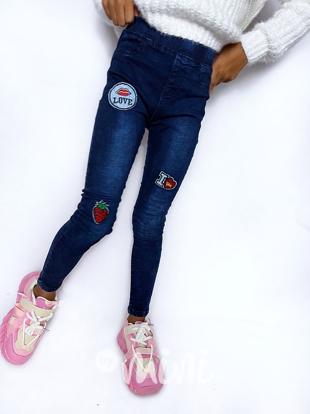 Denim jegginy Strawberry