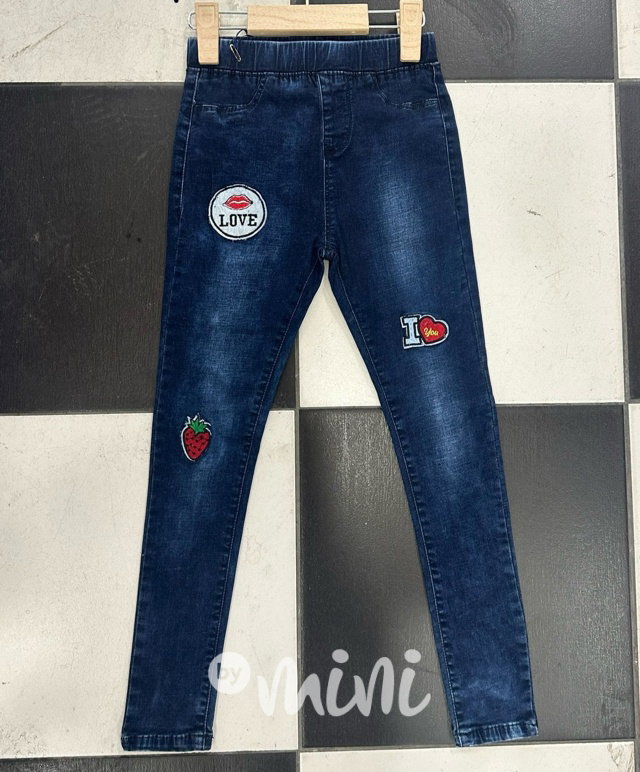 Denim jegginy Strawberry