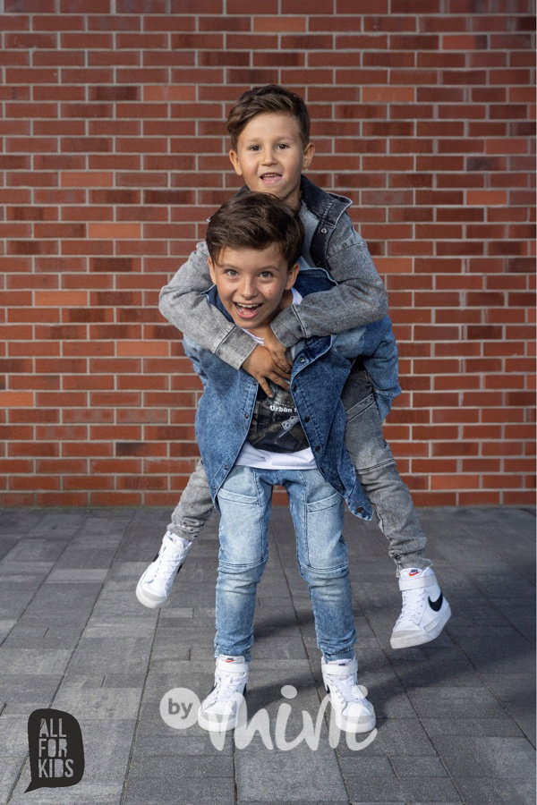 All for kids denim blue mikina