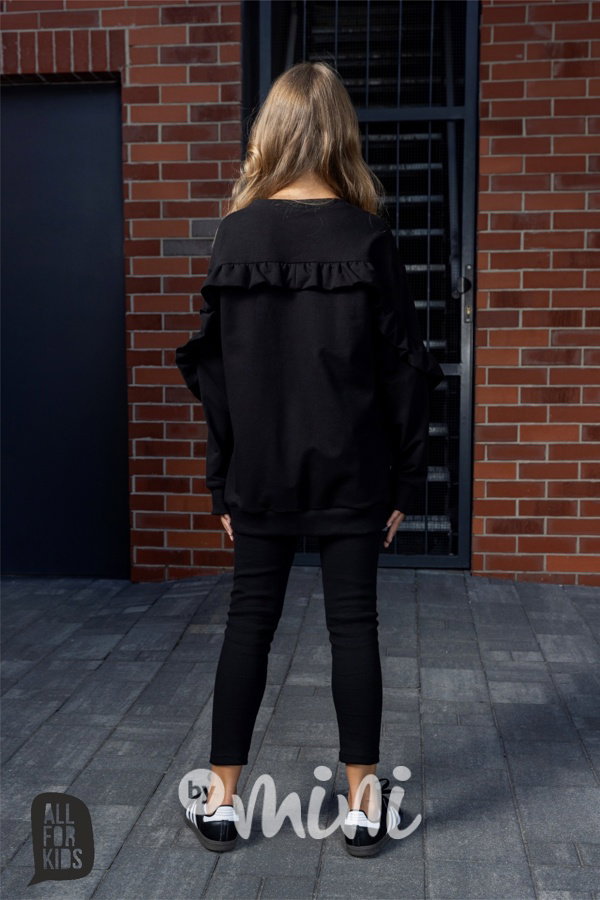 All for kids flower mikina + legíny black