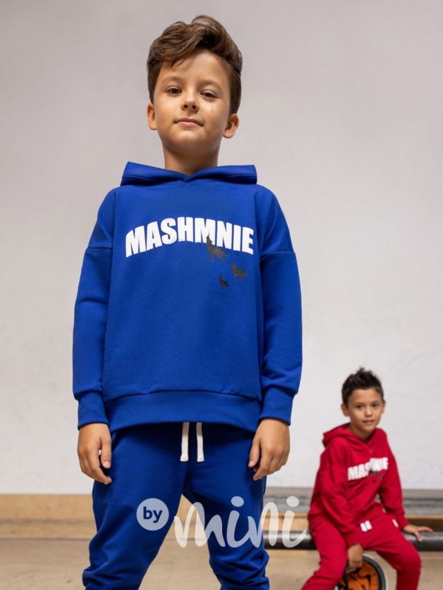 Mash Mnie hoodie mikina WOLF modrá