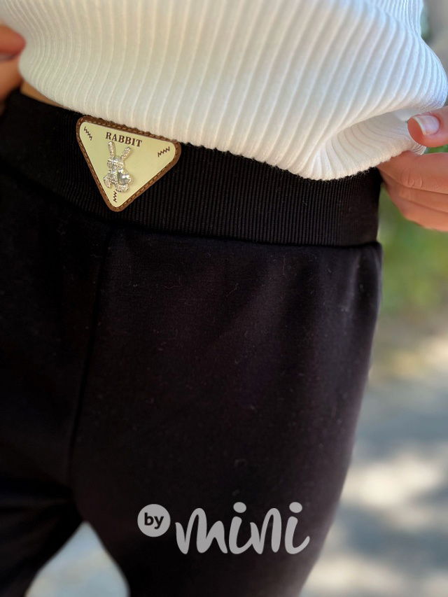 Zateplené legíny RABBIT černé