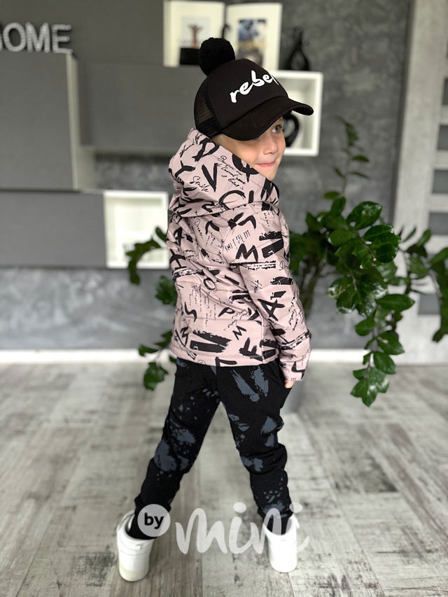 Přechodová podzimní bunda LETTERS beige