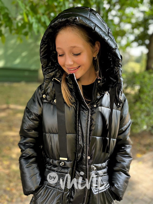 Zimní kabát Illusion metallic black