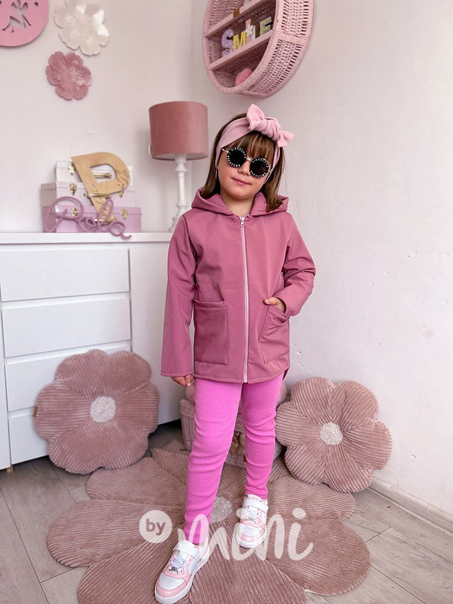 Dino softshell bunda pink