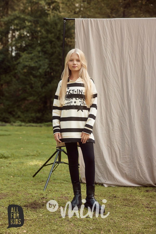 All for kids mikinová tunika pruhy