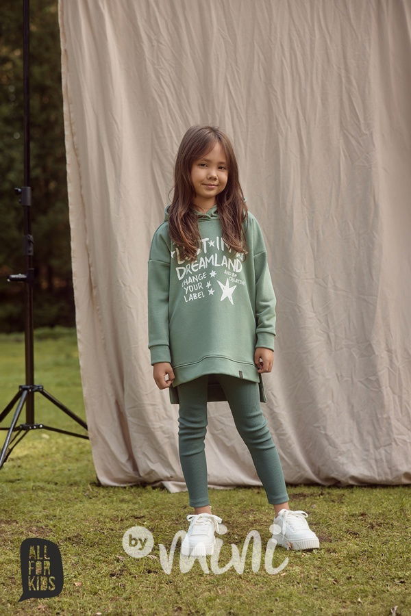 All for kids mikinová tunika mint