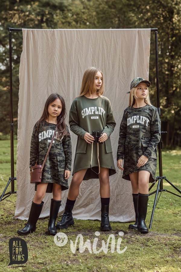 All for kids cargo šaty army
