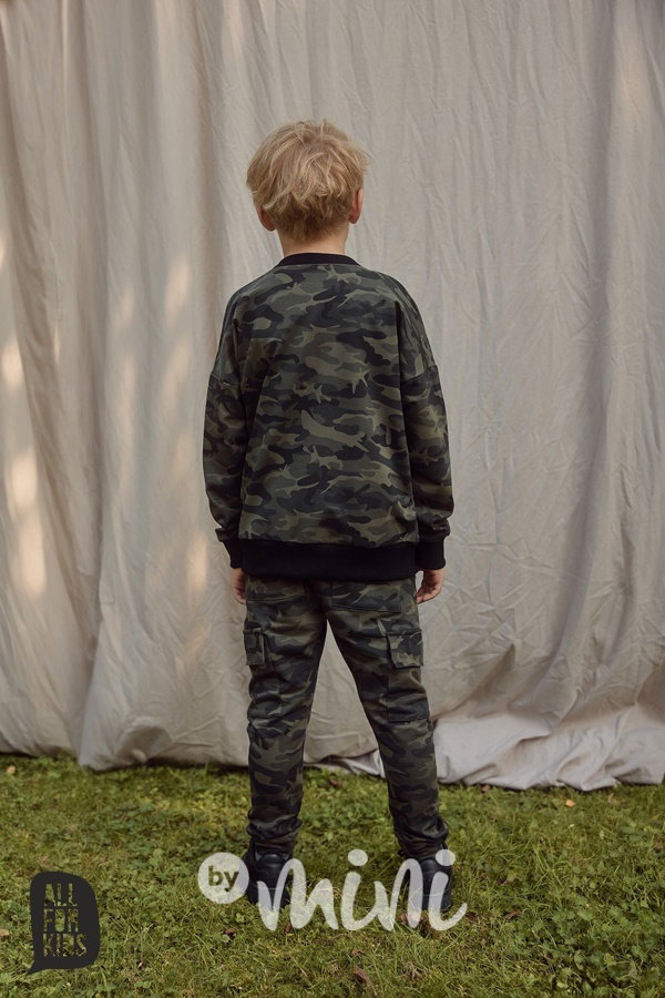 All for kids cargo tepláky army