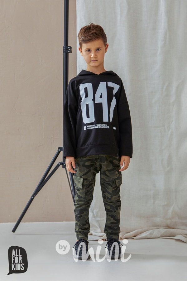 All for kids cargo tepláky army