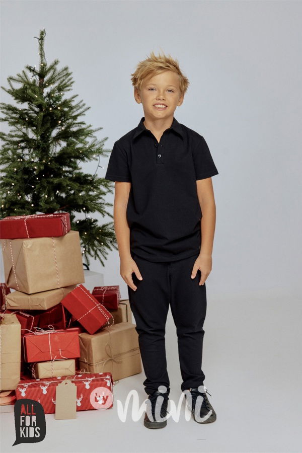 AFK polo triko černé