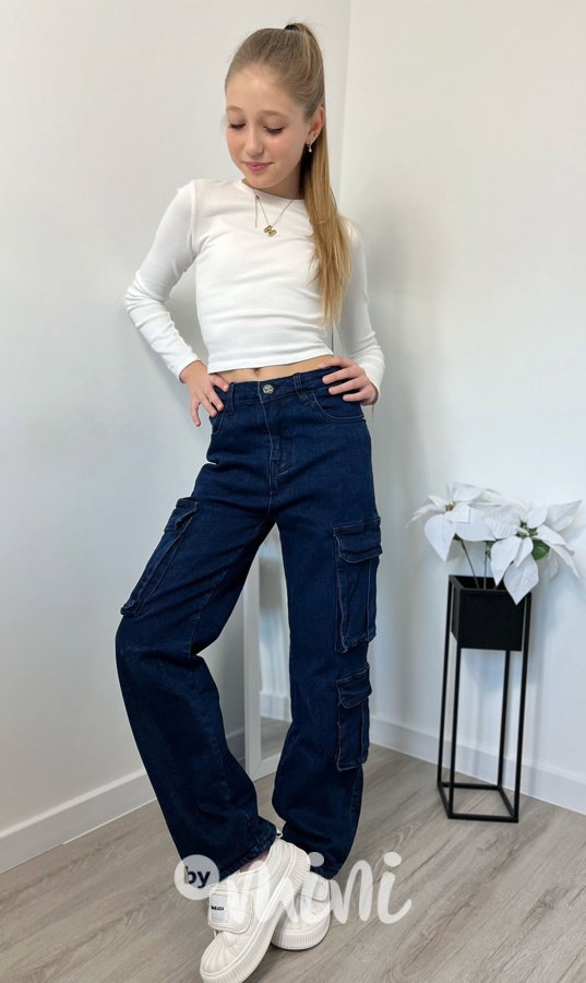 Zateplené jeans kapsáče