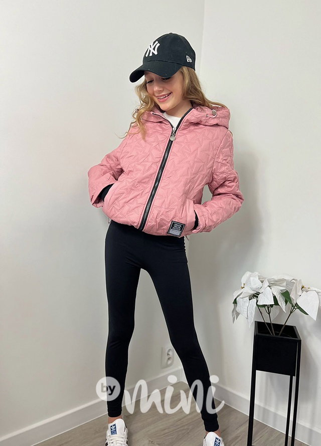 Jarní bunda STARS pink