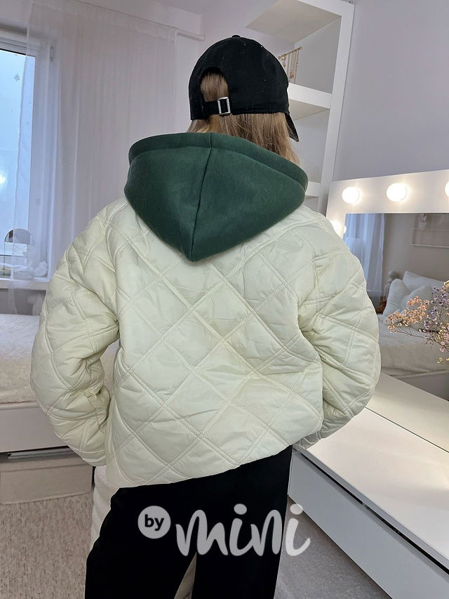 DREAM prošívaná bomber bunda cream