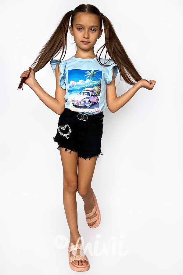 Holiday travel modrá blůzka