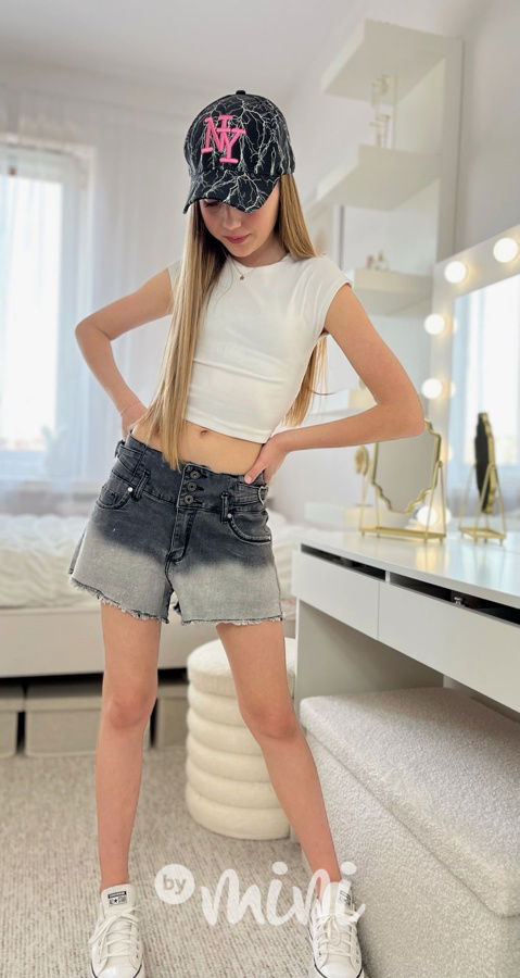 Denim ombre kraťasy HEART