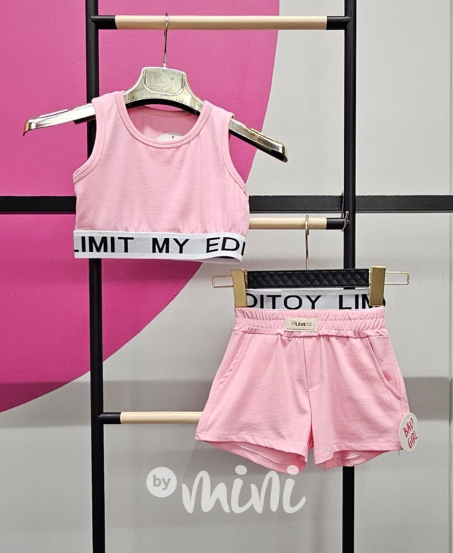 LIMIT sporty set pink