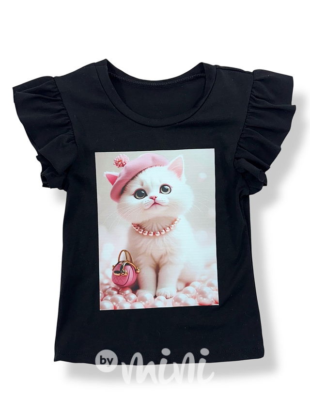 Miss cat černá blůzka